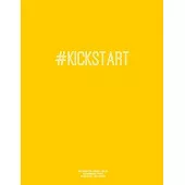 Notebook for Cornell Notes, 120 Numbered Pages, #KICKSTART, Gold Cover: For Taking Cornell Notes, Personal Index, 8.5