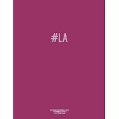 Notebook for Cornell Notes, 120 Numbered Pages, #LA, Plum Cover: For Taking Cornell Notes, Personal Index, 8.5