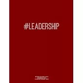 Notebook for Cornell Notes, 120 Numbered Pages, #LEADERSHIP, Burgundy Cover: For Taking Cornell Notes, Personal Index, 8.5