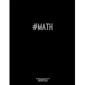 Notebook for Cornell Notes, 120 Numbered Pages, #MATH, Black Cover: For Taking Cornell Notes, Personal Index, 8.5