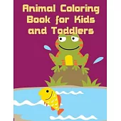 Animal Coloring Book for Kids and Toddlers: Christmas Book, Easy and Funny Animal Images