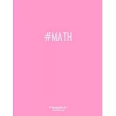Notebook for Cornell Notes, 120 Numbered Pages, #MATH, Pink Cover: For Taking Cornell Notes, Personal Index, 8.5