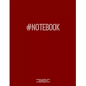 Notebook for Cornell Notes, 120 Numbered Pages, #NOTEBOOK, Burgundy Cover: For Taking Cornell Notes, Personal Index, 8.5