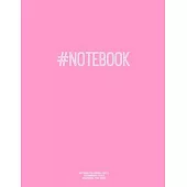 Notebook for Cornell Notes, 120 Numbered Pages, #NOTEBOOK, Pink Cover: For Taking Cornell Notes, Personal Index, 8.5