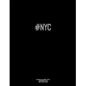 Notebook for Cornell Notes, 120 Numbered Pages, #NYC, Black Cover: For Taking Cornell Notes, Personal Index, 8.5