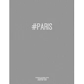 Notebook for Cornell Notes, 120 Numbered Pages, #PARIS, Grey Cover: For Taking Cornell Notes, Personal Index, 8.5