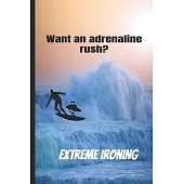 Extreme Ironing Adrenaline Rush: Journal Notebook Diary for Ironists