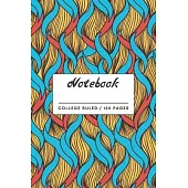 Notebook: Colorful African Twined Threads Pattern Lined Notebook.