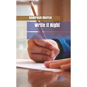 Write It Right