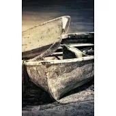 Notebook: Boats Vintage Grunge Art