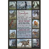 Grandma To Grandson Lined Notebook Journal, 100 Pages (6 x 9 Inches) Blank Ruled Writing Journal With Inspirational Quotes, Perfect Diary Notebook Gif