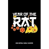 Year of the Rat - 2020 Weekly Goal Planner: 2020 Year At A Glance Calendar + 53 Full Weeks of Year 2020 Organized Into Daily Notes Sections (Black Cov