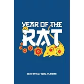 Year of the Rat - 2020 Weekly Goal Planner: 2020 Year At A Glance Calendar + 53 Full Weeks of Year 2020 Organized Into Daily Notes Sections (Blue Cove