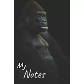 My notes: Gorilla Notebook, Monkey - Size 6