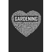 Gardening Heart: 6x9 Ruled Notebook, Journal, Daily Diary, Organizer, Planner