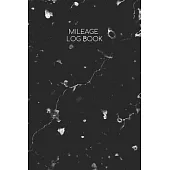 Mileage Log Book: Small Black and White Journal for Writing Vehicle Miles (6