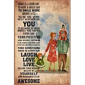 FAMILY TODAY IS A GOOD DAY Lined Notebook Journal, 100 Pages (6 x 9 Inches) Blank Ruled Writing Journal With Inspirational Quotes, Perfect Diary Noteb