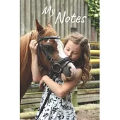 My notes: Pony Notebook, Horse - Size 6 x 9, 100 Pages - Trend and Original - Convenient to rate Ideas