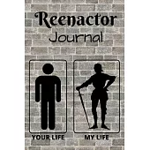 Reenactor Journal: Historical Reenactment Meme Diary, Notebook - 100 Dot Grid Pages 6x9 inches ( DIN 5)