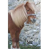 My notes: Pony Shetland Notebook, Horse - Size 6