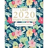 LSAT Study Schedule: 12 Month Planner for the Law School Admission Test (LSAT). Ideal for LSAT prep and Organising LSAT practice - Large (8