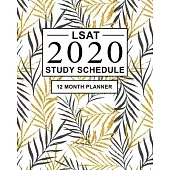 LSAT Study Schedule: 12 Month Planner for the Law School Admission Test (LSAT). Ideal for LSAT prep and Organising LSAT practice - Large (8