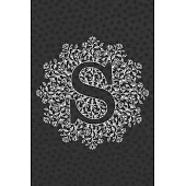 S: Journal, Notebook, Planner, Diary to Organize Your Life - Initial Monogram Letter S - Wide Ruled Line Paper - 6x9 in -