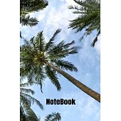Notebook: Tropical Paradise Sunset Beach Palm Trees Gift 120Pages (6