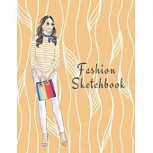 Fashion Sketchbook: The Book for Sketching Your Artistic Fashion Design Ideas. Including 2 Women Line Shapes (Silhouettes) to Help You Ske
