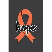 Writing About My Health Journey with Kidney Cancer: College Ruled (Heart Orange Awareness Ribbon Cover)