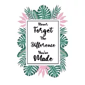 Never Forget The Difference You’’ve Made: Retirement & Appreciation Gifts for Women and Professionals Who Have Made a Big Impact on People’’s Lives.