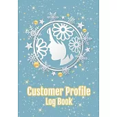 Customer profile Log book: Hair stylist salon client profile book record