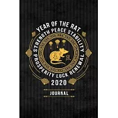 Journal: Chinese New Year of The Rat 2020 Meaning - 6 x 9 Journal and Notebook