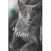 My notes: Cat Notebook - Size 6