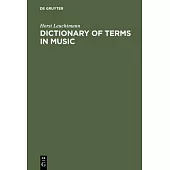 Dictionary of Terms in Music / Wörterbuch Musik