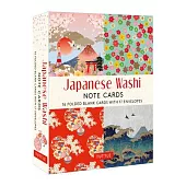 Traditional Japanese Designs Note Cards: 16 Different Blank Cards & Envelopes