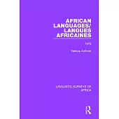 African Languages/Langues Africaines: Volume 1 1975