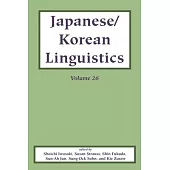 Japanese/Korean Linguistics Volume 26, Volume 26