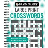 Brain Games - Large Print Crosswords (Swirls)