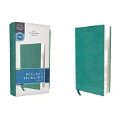 Niv, Pocket Thinline Bible, Leathersoft, Teal, Red Letter, Comfort Print