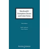 Macdonald’’s Exemption Clauses and Unfair Terms