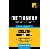 Theme-based dictionary British English-Indonesian - 3000 words