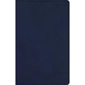 CSB Single-Column Compact Bible, Navy Leathertouch