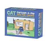 Cat Cartoon-A-Day by Jonny Hawkins 2022 Box Calendar