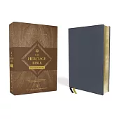 Niv, Heritage Bible, Passaggio Setting, Genuine Leather, Buffalo, Blue, Line Matched, Art Gilded Edges, Comfort Print: Elegantly Uniting Single and Do