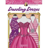 Creative Haven Dazzling Dresses Coloring Book