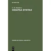 Hidatsa Syntax