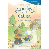 Houndsley and Catina at the Library
