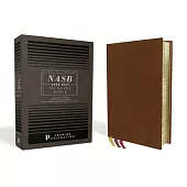 Nasb, Thinline Bible, Premium Goatskin Leather, Brown, Premier Collection, Black Letter, Gauffered Edges, 2020 Text, Comfort Print