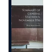 Summary of General Statistics. November 1956